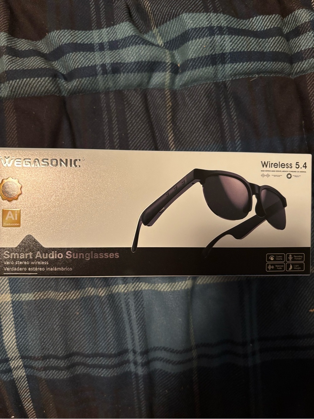 Wireless Smart Audio Sunglasses - Black
